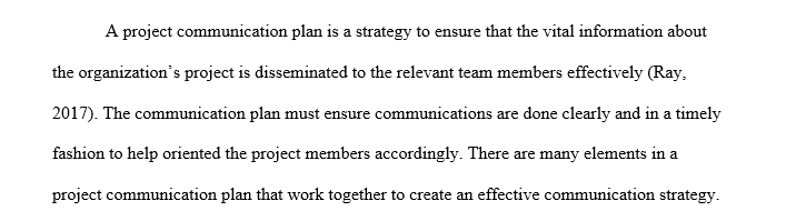 Developing the project communication plan