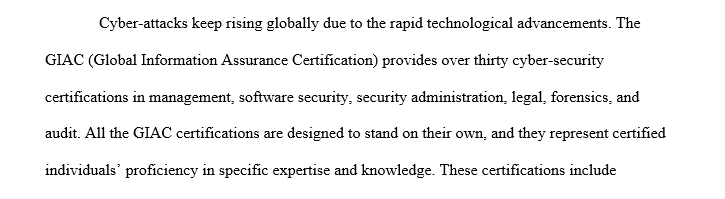Do some basic research on security certifications