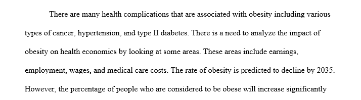 Impact of obesity on healthcare costs