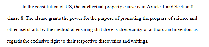 Intellectual Property Clause