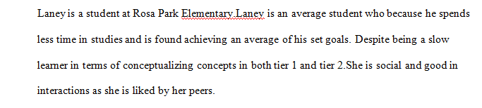 Laneys Educational performance