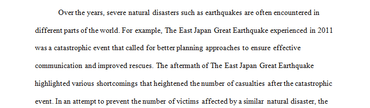 Lessons of the Great East Japan Earthquake