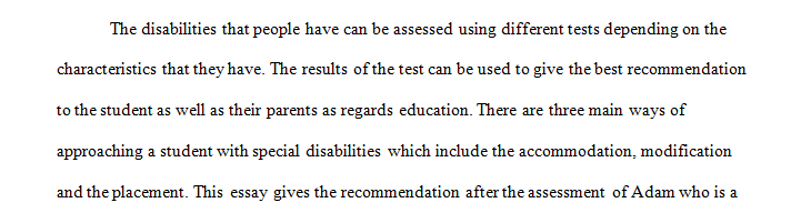 Special Education Case Analysis