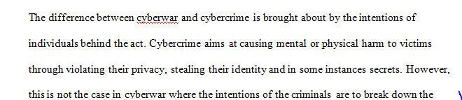 The difference between “cyberwar” and “cybercrime
