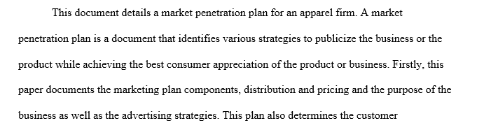 Create a 700-word plan for market penetration of a 3-year period of time 