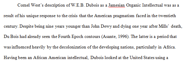 Description of W.E.B Dubois