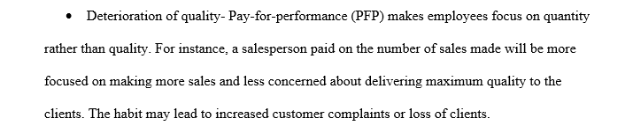 Discuss some of the reasons for past failures of Pay-For-Performance (PFP) systems