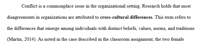 Discuss the role that diverse perspectives could be playing in creating some of the conflict