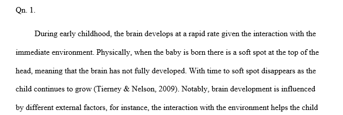 Explain how the knowledge of brain development can shape public policy