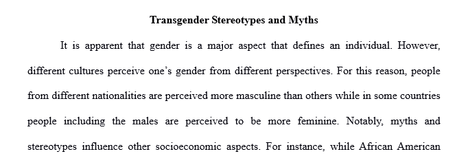 How would an individual overcome different stereotypes associated with his or her gender