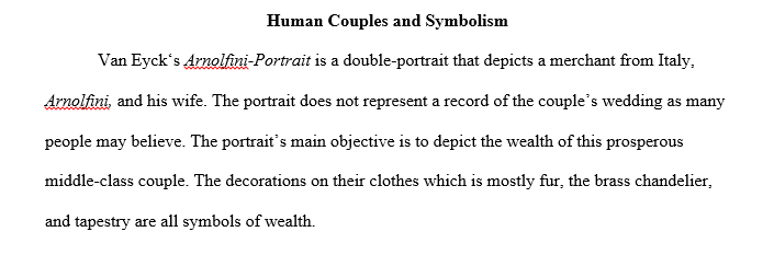 Human Couples and Symbolism - Van Eyck Response