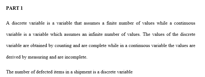 Identify if the following random variables are discrete or continuous.