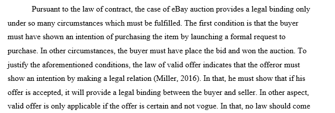 Is an eBay auction a legally-binding contract