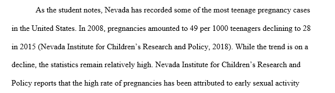 The United States has the highest teen pregnancy and birth rates in the developed world