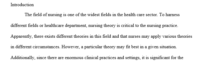 Use the six criteria from this week's readings from Fundamentals of Nursing Models