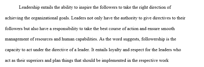 What are the differences between leadership and followership
