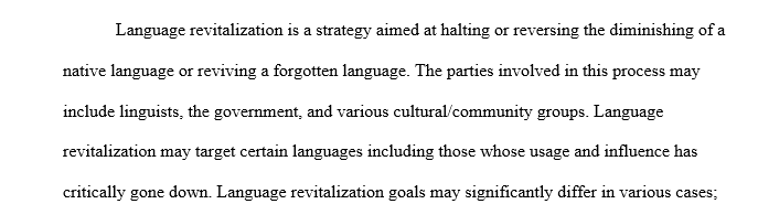 Language revitalization definition picture