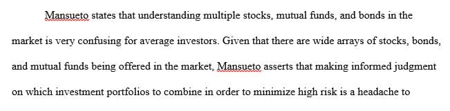What is it about investing that Mansueto discovered is so confusing for the average investor