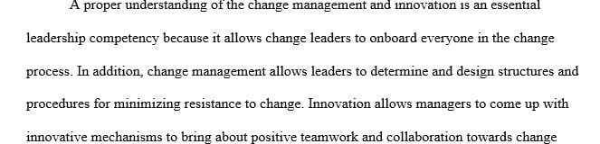Why is understanding and effectively managing change and innovation