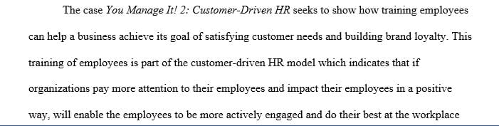 Customer-Driven HR Costs and Benefits: Assessing the Business Case for Training