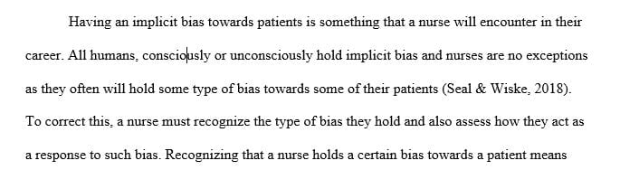How does the community health nurse recognize bias and implicit bias within the community