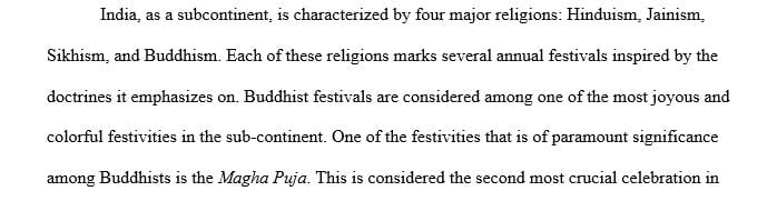 How to compose a college level essay in which you explore two (2) religious holidays