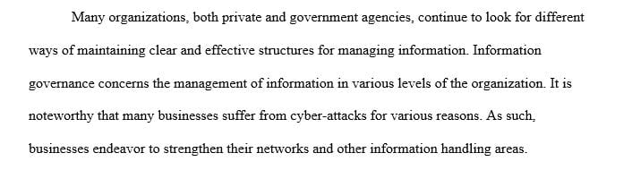 Importance of Information Governance and how they help to prevent cyber attacks  