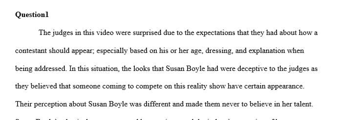 In what ways did Susan Boyle's physical appearance influence the perception the judges had of her as a singer