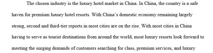 Research The target of Premium Luxury Resort Hotel Services In CHINA area