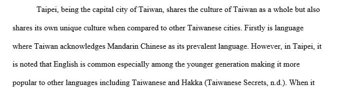 essay about two different cultures