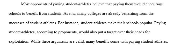 Should Student Athletes get Paid
