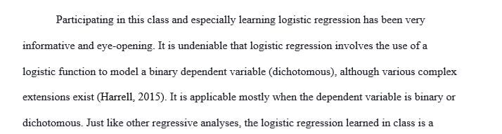 What We Have Learned About Logistic Regression