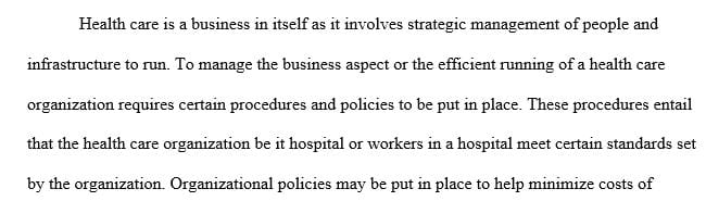 What are potential ramifications of not following the policy at the organizational level