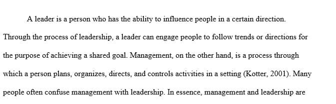 What are the differences between leaders and managers