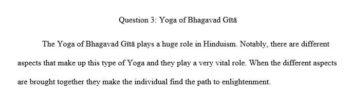 What are the roles of work or action (karma) and devotion (bhakti) in the Yoga of the Bhagavad Gītā