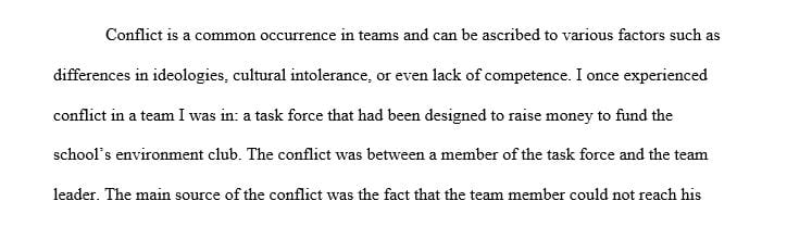 What interventions can be used to improve the quality of conflict a team