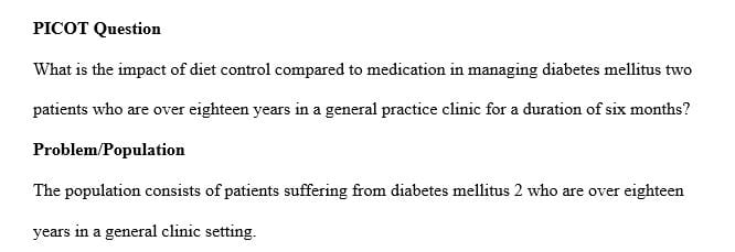 What is the effect of diet control as compared to medication in the management of the disease given six month