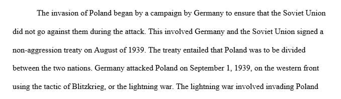 World War II Battles and Campaign: German and Soviet Invasions of Poland.