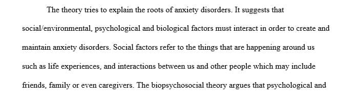 A neurobiological theory that is relevant to the patient’s diagnosis from the literature