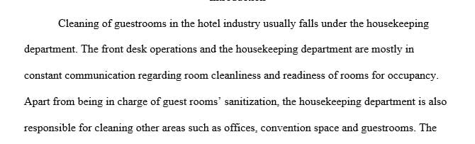 Discuss at least THREE advantages and disadvantages to each method of assigning housekeepers to clean rooms