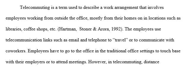 Find research articles on telecommuting and other Blue Work strategies