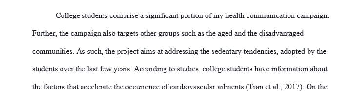 Sedentary Lifestyles and Cardiovascular Disease among College Students