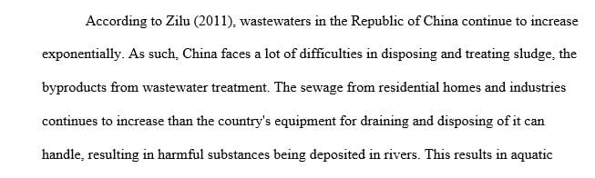 2-page research paper about the sludge treatment industry in China