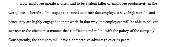 Complete a 1-2 page paper on the topic of employee motivation