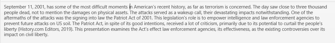 Describe how the PATRIOT Act increased the authority of law enforcement agencies in fighting terrorism