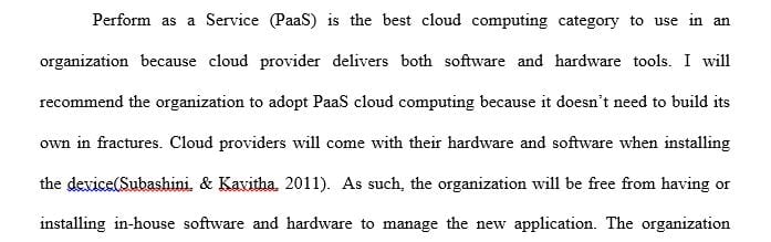 Discussion deals with Cloud Computing and its concerns