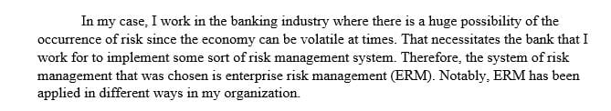 Enterprise Risk Management - Practical Connection