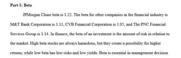 Explain what beta means and how it can be used for managerial and investment decision