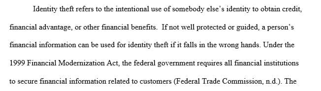How is consumer financial information protected by the Federal government