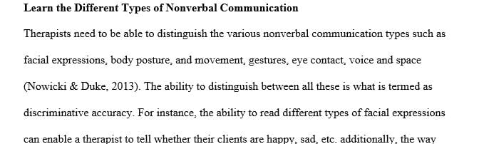 List and discuss three ideas about nonverbal communication
